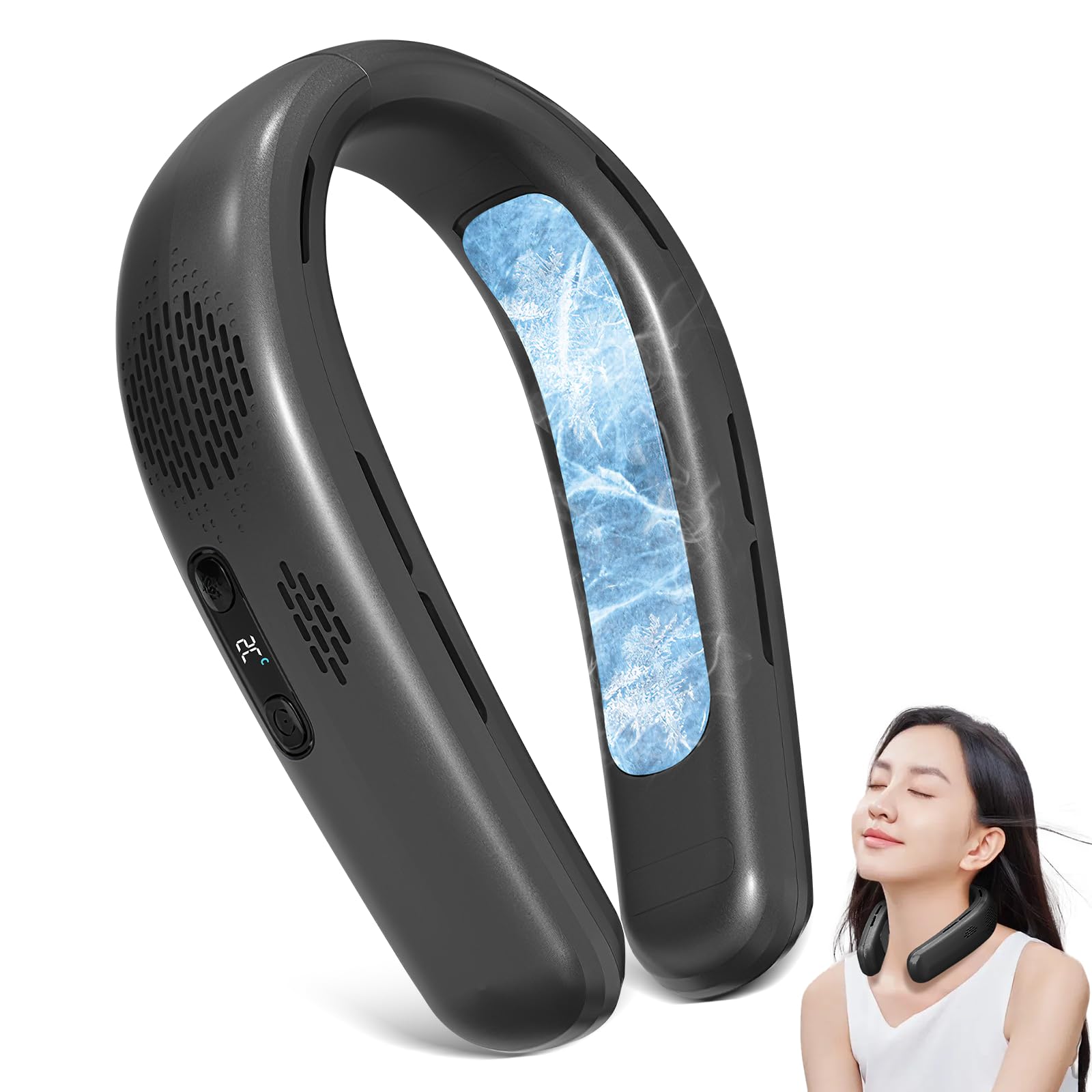 ネッククーラー 冷却プレート ダブル冷却 首掛け扇風機 Amazon | Gohill 首掛け扇風機 ネッククーラー【ダブル冷却